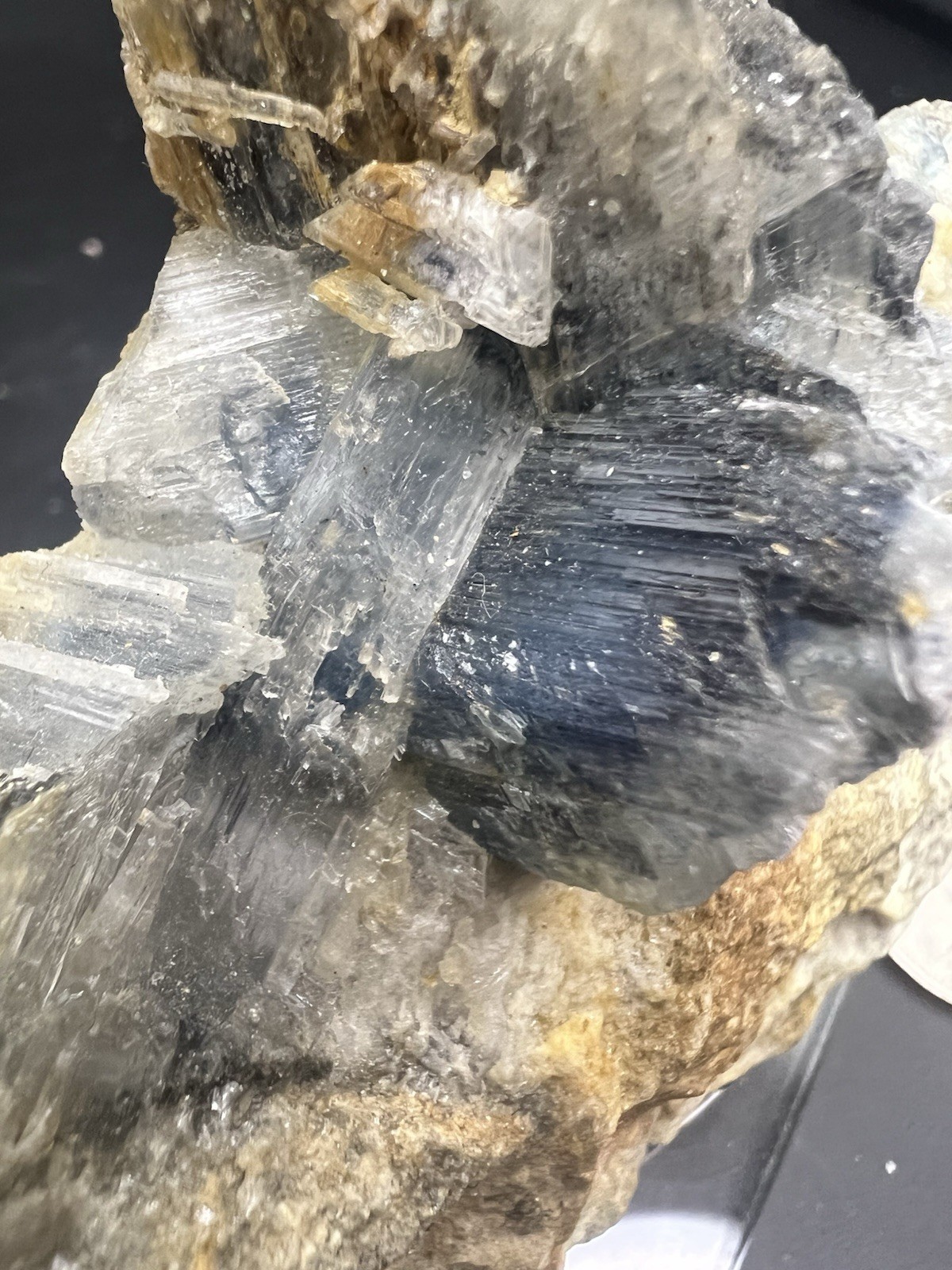 Natural Rare Shattuckite And Selenite Specimen. Minerals, Crystals, Decor,Quartz