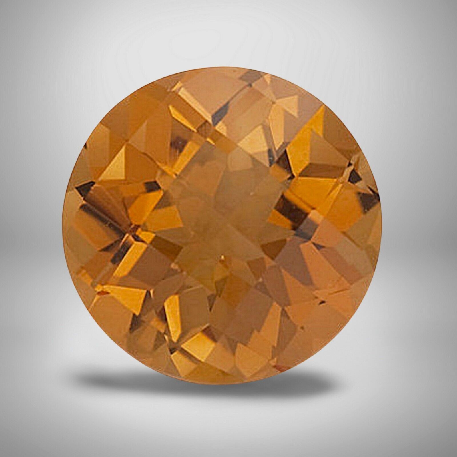 Citrine Round Cut Gemstone 2 Cts – 9 mm Vivid Precious Jewelry Gem