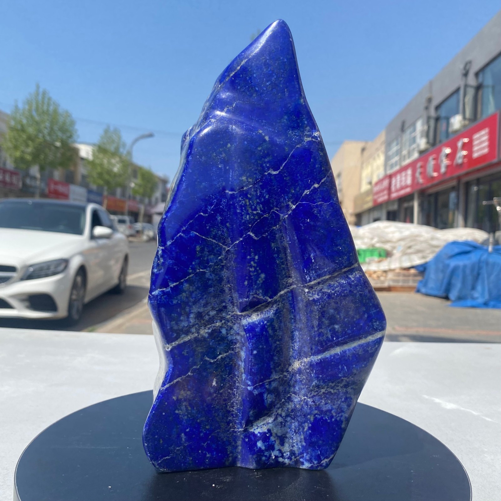8.2LB Natural Stone Lapis Lazuli Freeform Polished Crystal Mineral Specimen