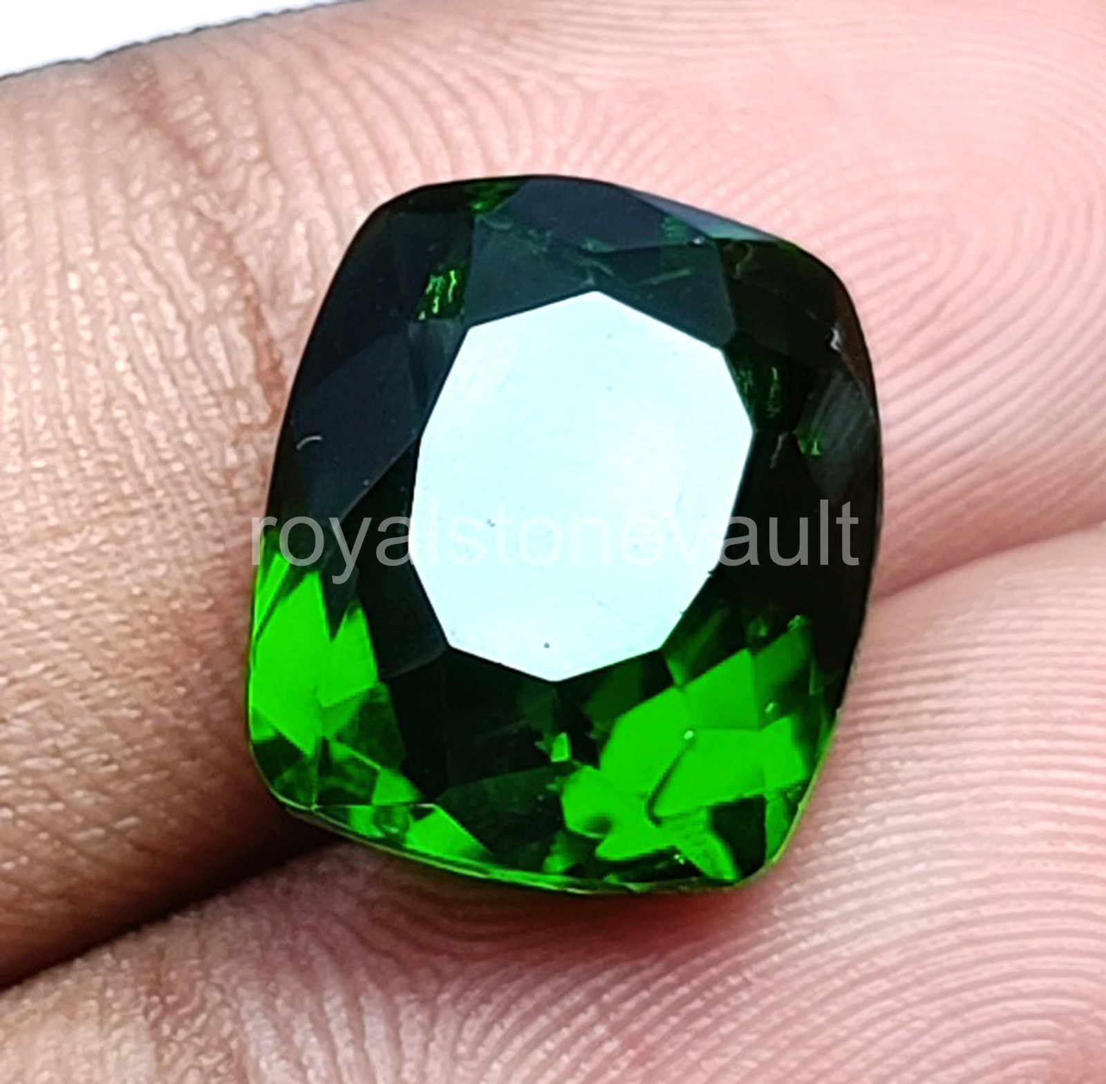 9.20 Ct Natural Green Emerald Cushion Cut Loose Gemstone IGL Certified – 5AOS