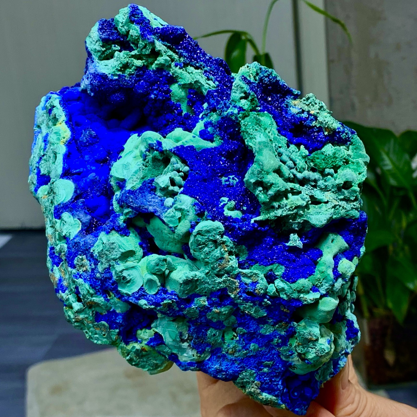 4.71LB Best Natural Azurite/Malachite raw Crystal Mineral Specimen
