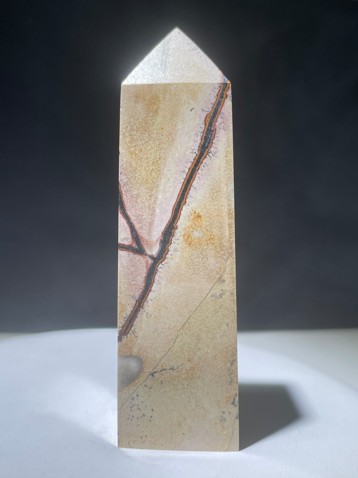 73g Traditional Chinese painting stone pagoda 114