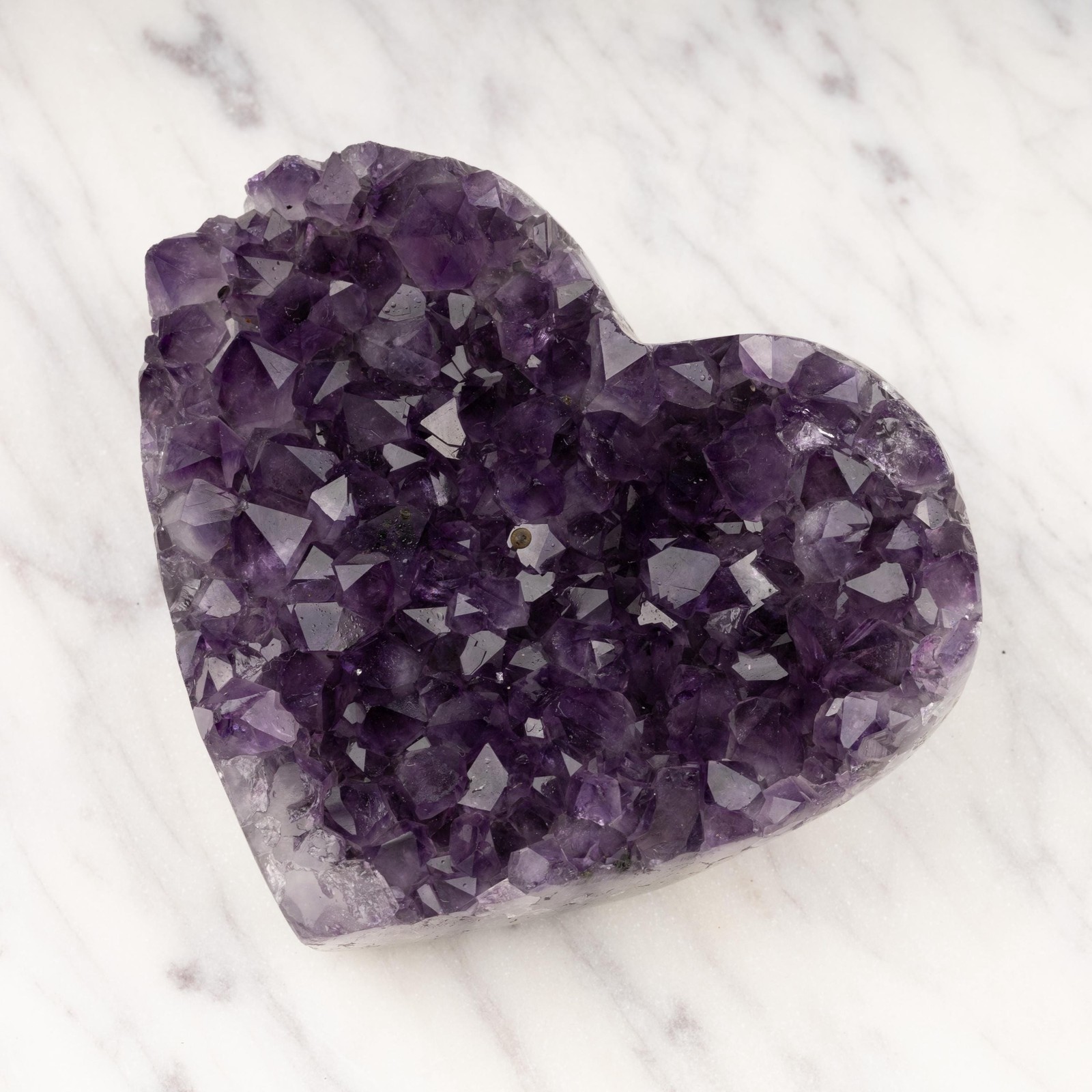 Amethyst Heart Cluster Healing Crystals, AAA Quality, Raw Natural Amethyst