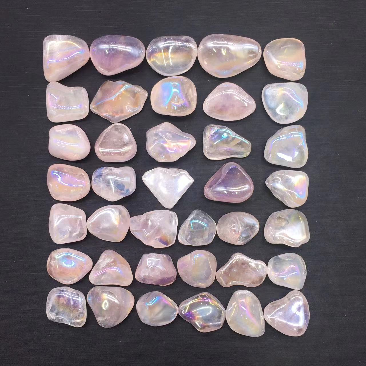 Angel Aura Natural Pink/Rose Quartz Crystal Tumbled Stone Healing Decorate 100g