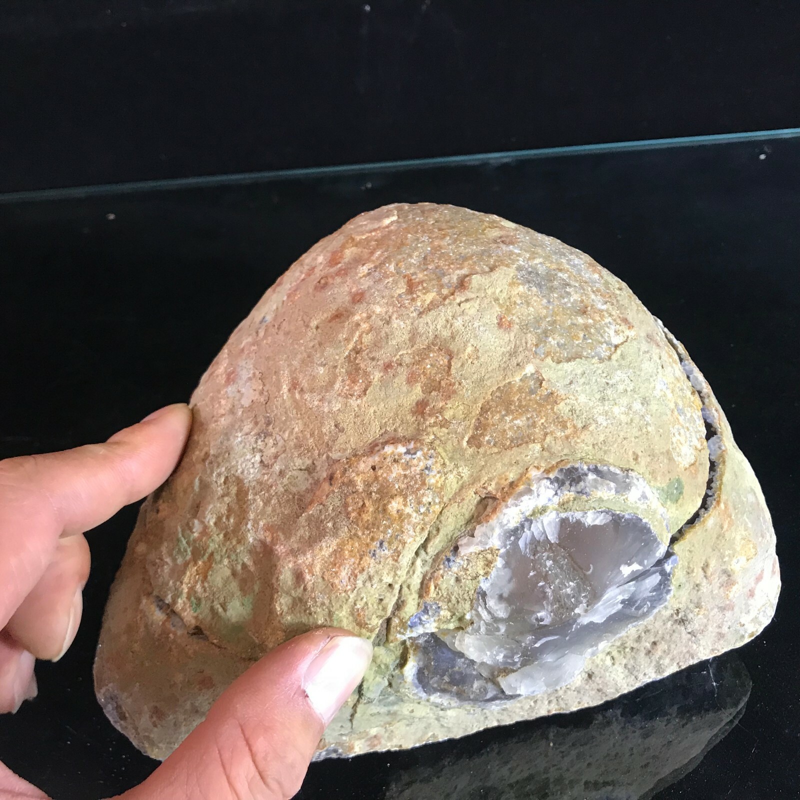 7.0LB Crystal Geode Natural Thunderegg Agate Quartz Mineral Specimens Healing