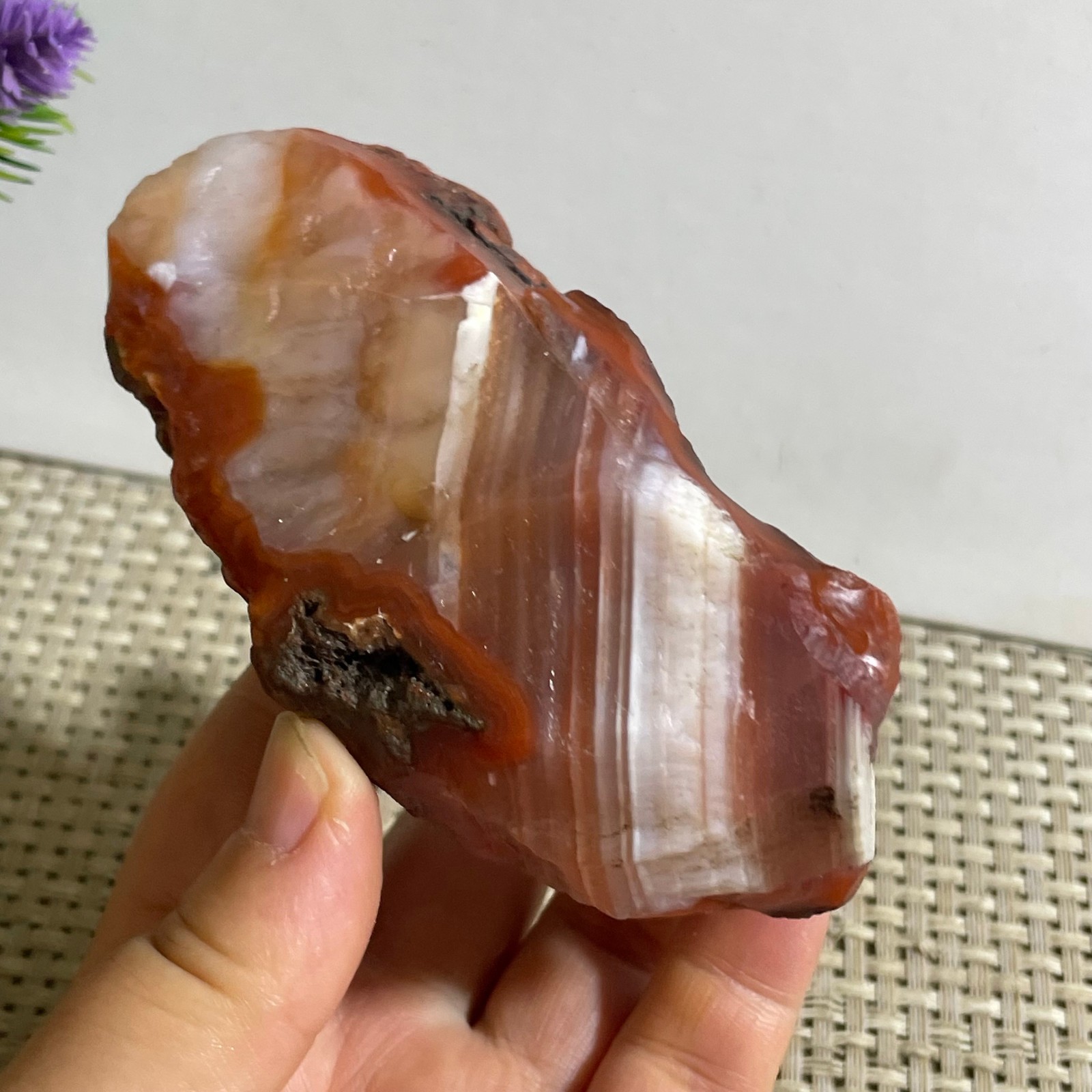 298g Raw Carnelian Stone Rough Red Agate Gemstone Mineral Specimen