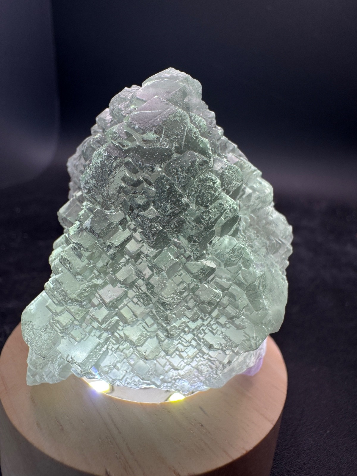 6692 Excellent Green Stepped Fluorite Fu Jian 152g