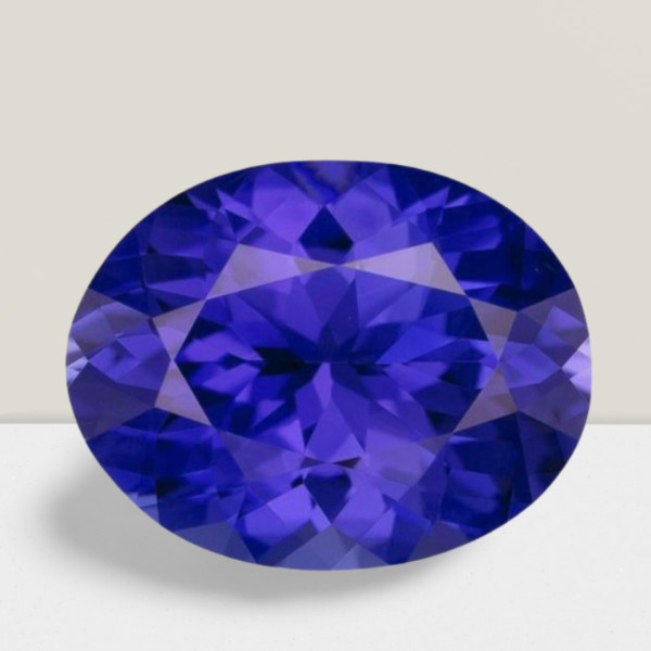 Tanzanite Oval Cut Gemstone 2 Cts – 10×8 mm Calibrated Loose Gem