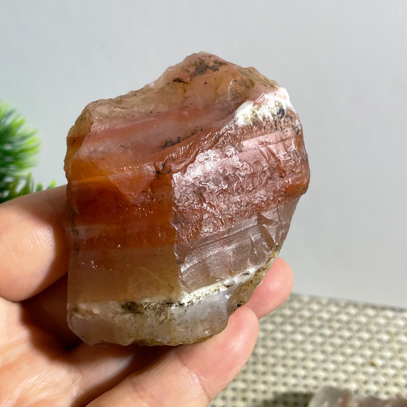 138g Raw Carnelian Stone Rough Red Gemstone Mineral Specimen