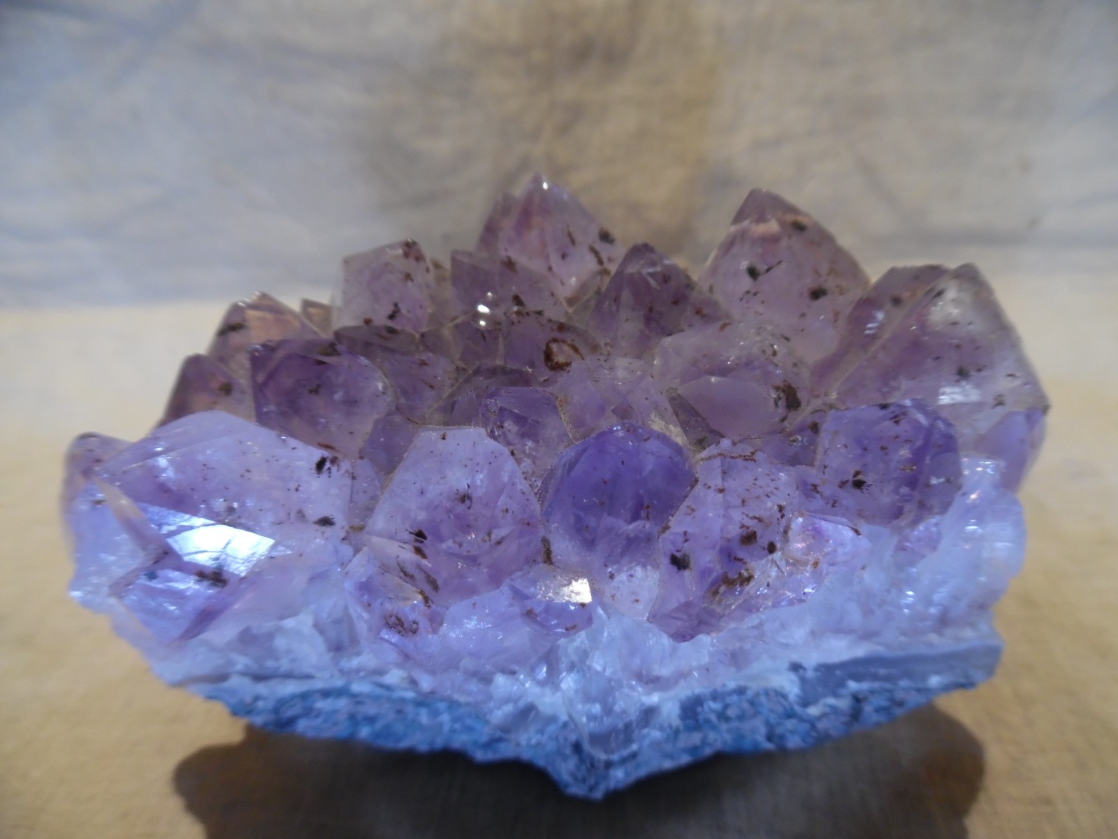 Amethyst Cluster w/ Dark Purple Inclusions – Raw Quartz Mineral – 4 x 2.5 x 3”