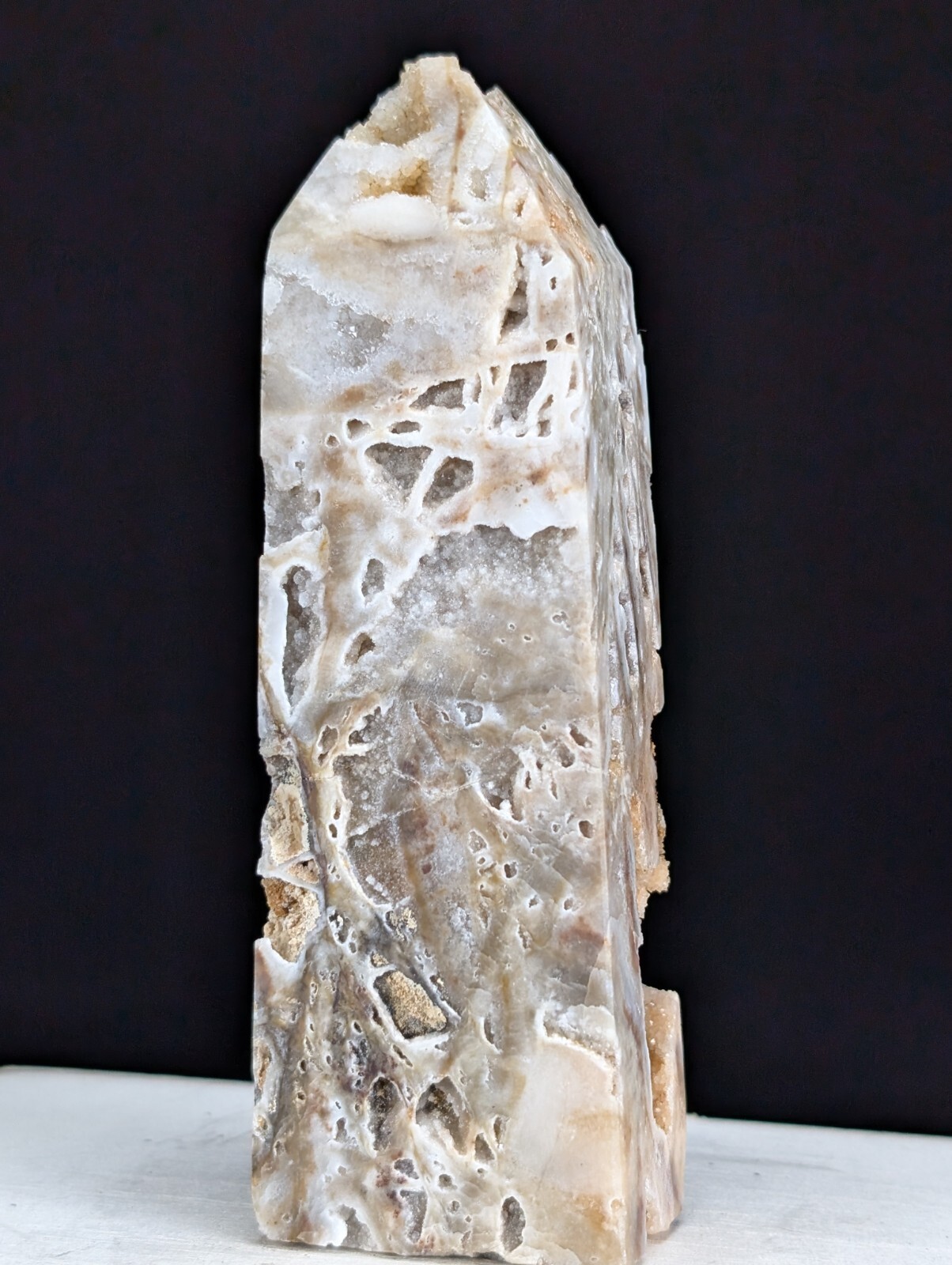 Sphalerite Tower Druzy Crystal Large Gemstone Point Chakra Wand