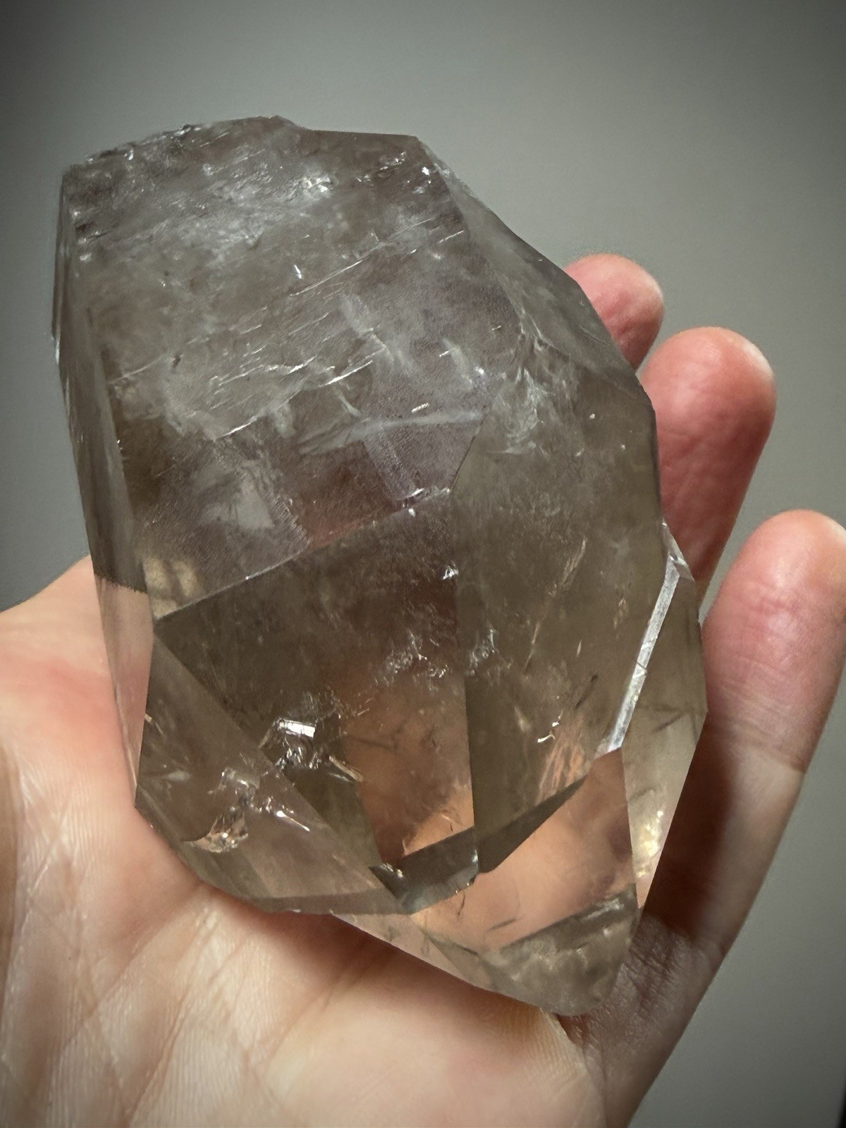 Twin Quartz Crystal Natural Smoky Quartz Rainbow Quartz Crystal Twin Quartz