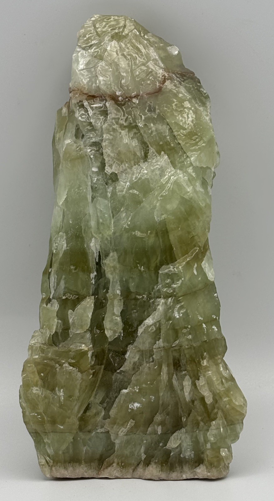 All natural 1.8 LB VERY Large Green Calcite. Meditation / spell / craft