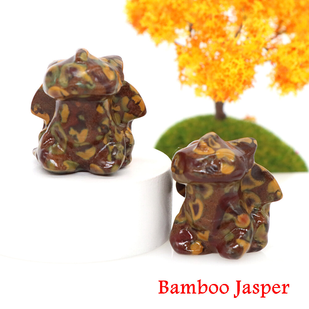 30mm Natural Stones Carving Toothless Flying Dragon Healing Crystal Home Decor