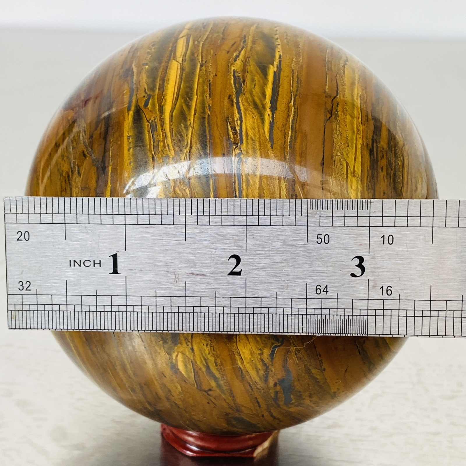 Natural Tiger Eye stone ball quartz crystal ball Reiki healing 1900G