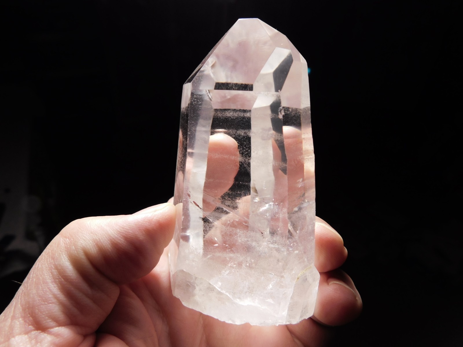 LARGER! SUPER Translucent LEMURIAN Quartz Crystal From Brazil 303gr