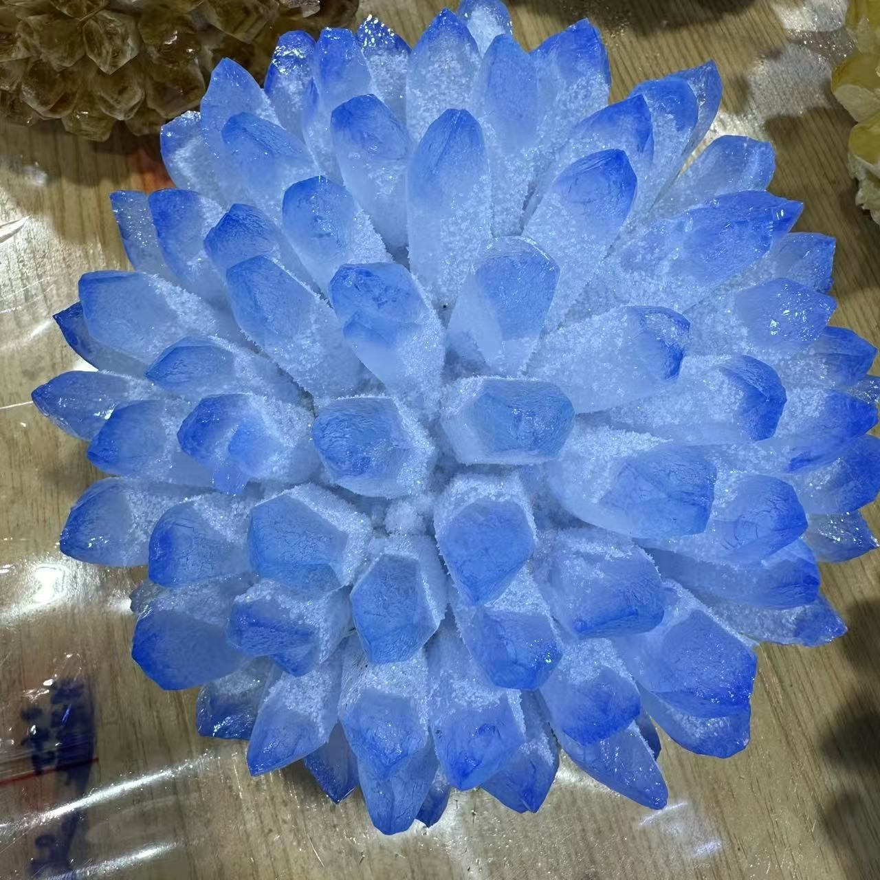 New Find blue Phantom Quartz Crystal Cluster Mineral Specimen Healing 12LB+ 1pc