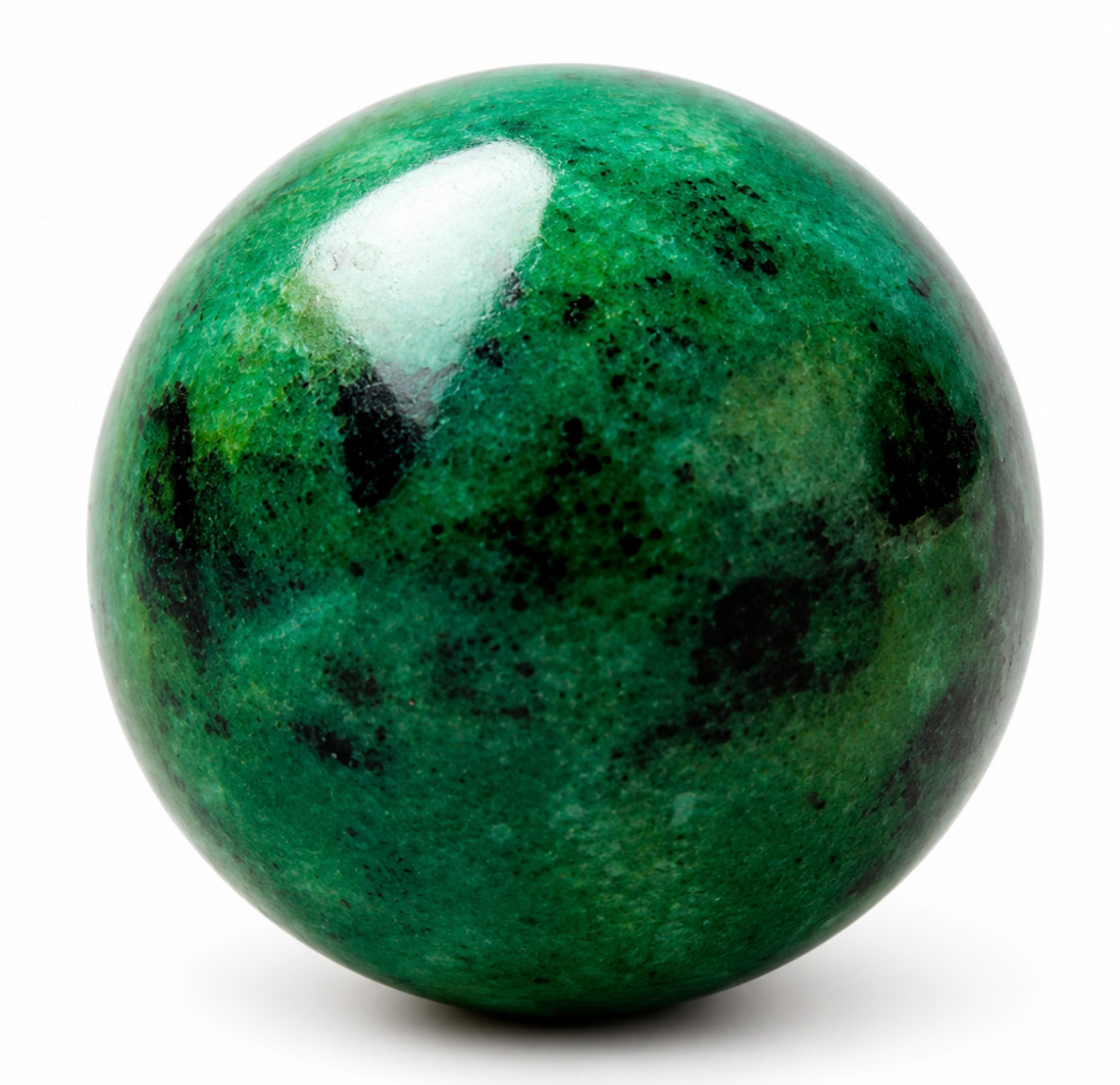 Natural Emerald Sphere 38mm 60g Rare Crystal Ball Healing Stone Decor Gift