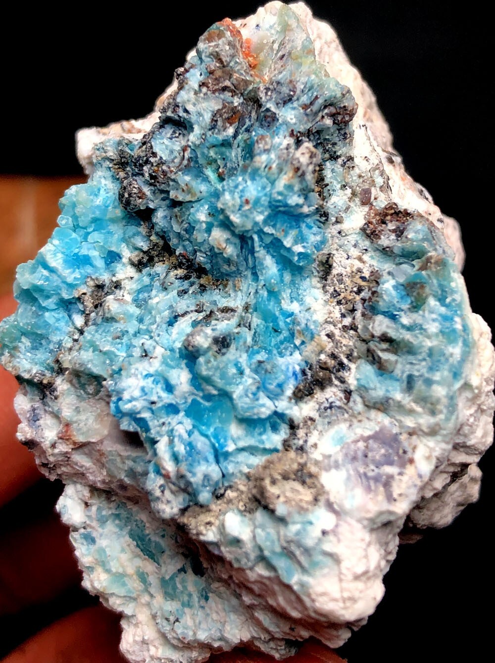 57g 1PCS NATURAL Blue Cyanotrichite CRYSTAL STONE MINERAL Specimen p666