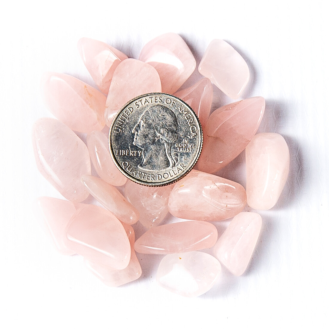 1/4 lb Small Tumbled Rose Quartz Gemstones Crystals for Jewelry Pink Gem Rocks