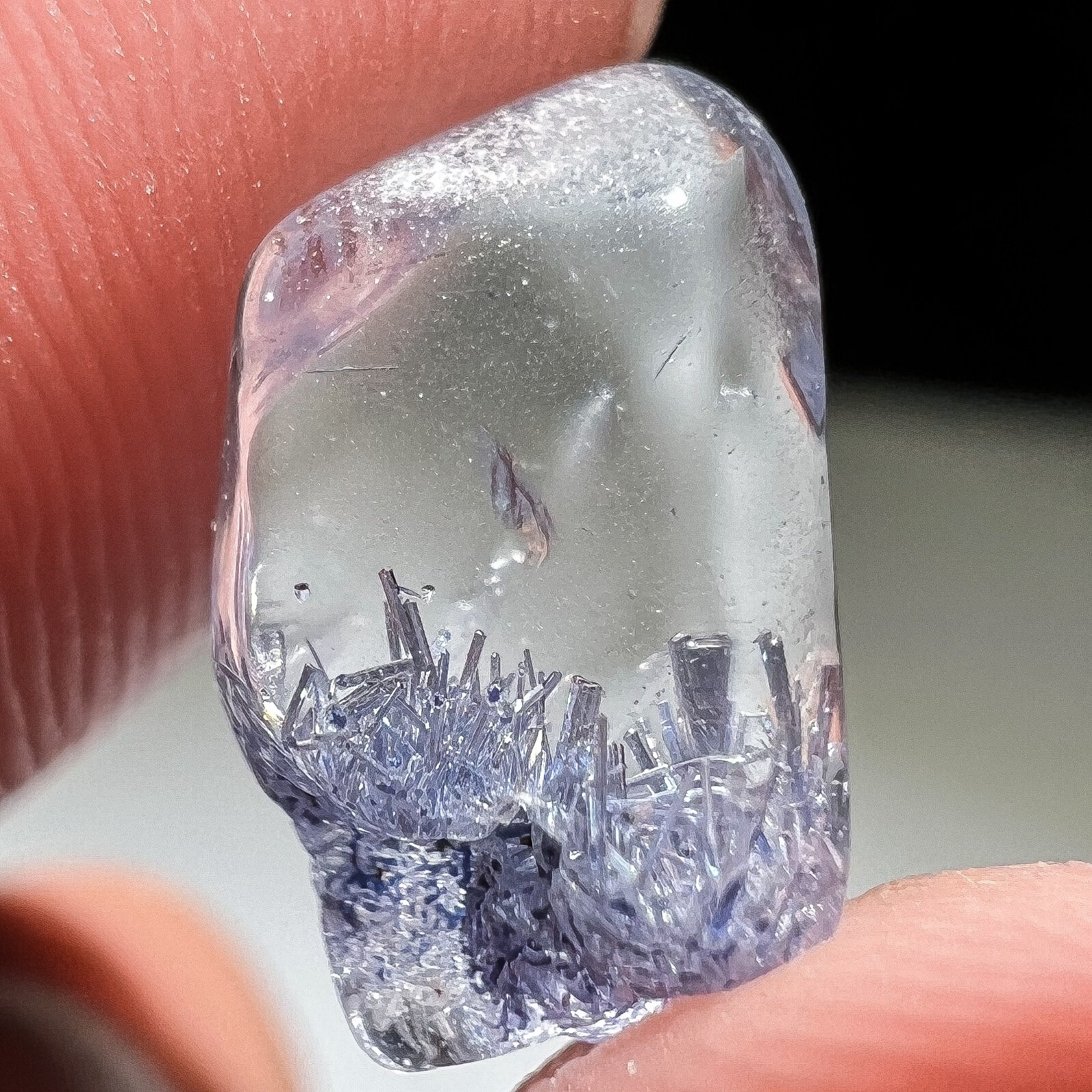 2.2Ct Very Rare NATURAL Beautiful Blue Dumortierite Crystal polishing Specimen