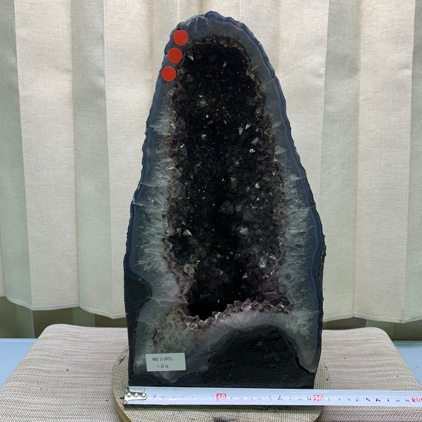 24LB Natural premium titanium crystal Quartz Crystal Cluster Cathedral healing