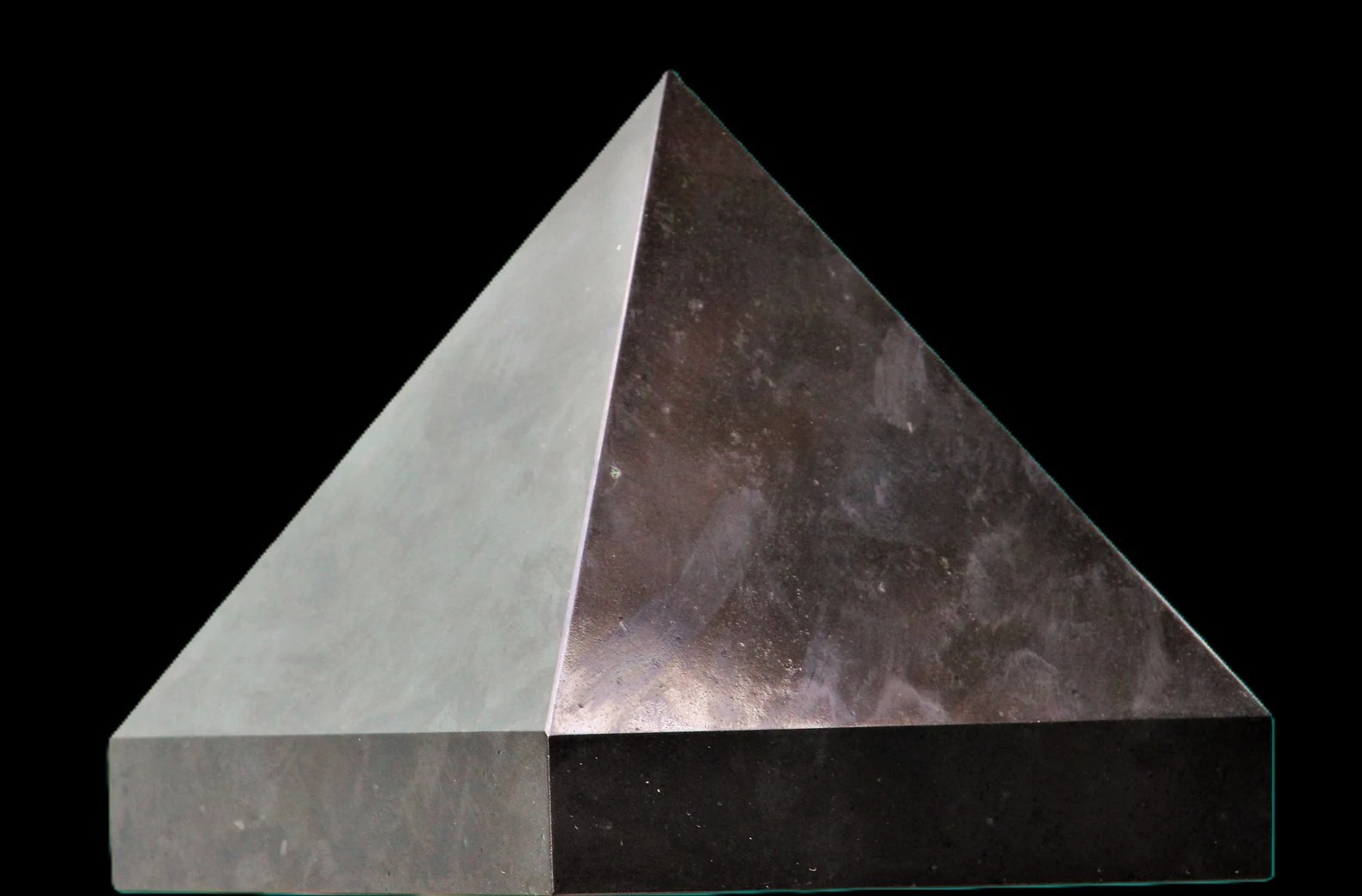 110MM Large Black Tourmaline Crystal Egyptian Pyramid, Reiki Healing Charged