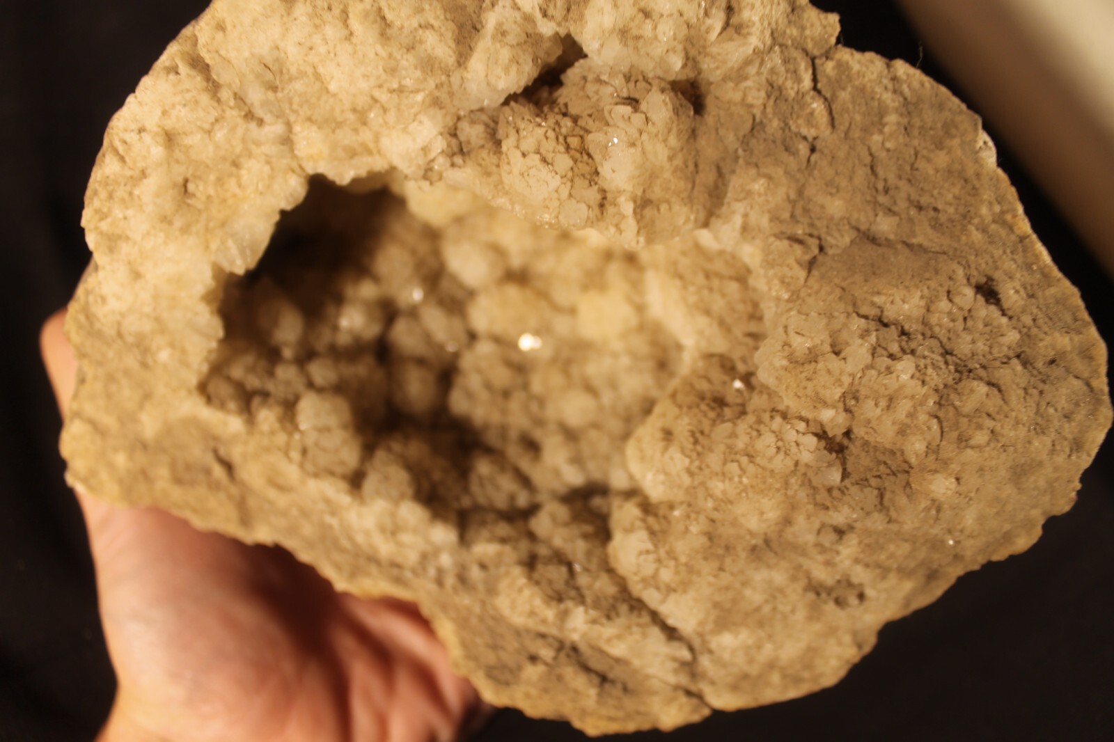 Quartz Crystal Geode Cluster Morocco 6 Pounds 8 Inch