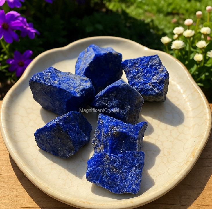 5PCS Raw Lapis Lazuli Crystal Stone Natural Blue Gemstones Healing Reiki Decor