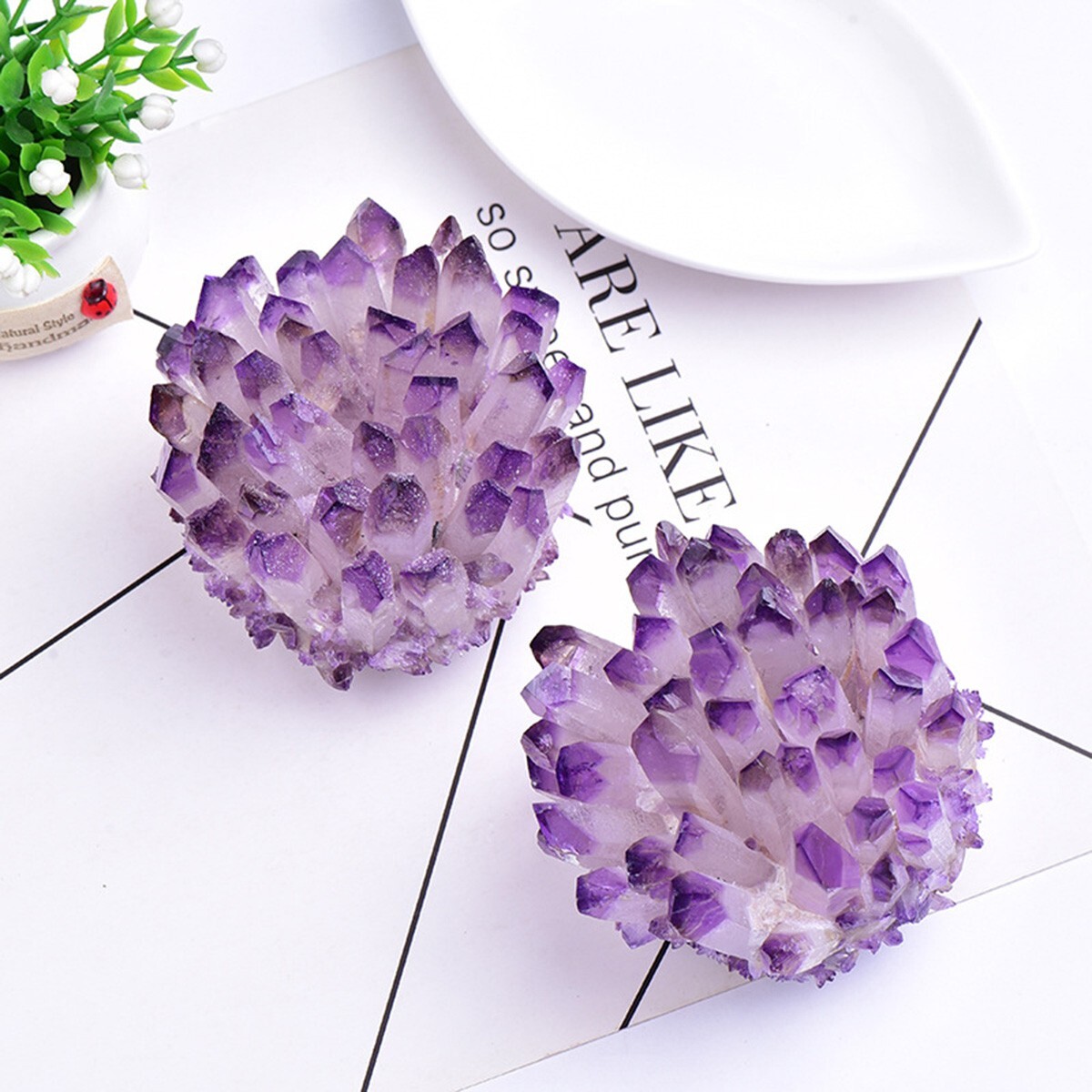 300g+ Natural Rare Large Raw Amethyst Crystal Cluster Healing Mineral Specimens