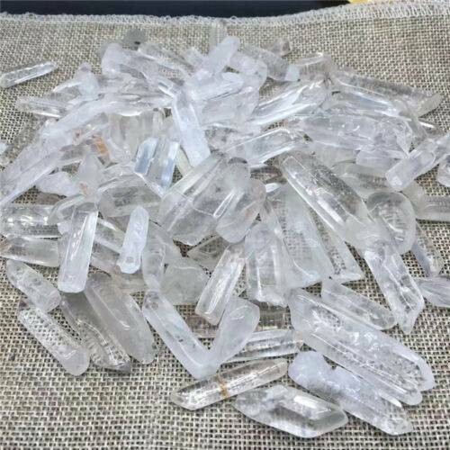 100g Bulk Natural Crystal White Quartz Small Points Terminated Wand Specimen Lot