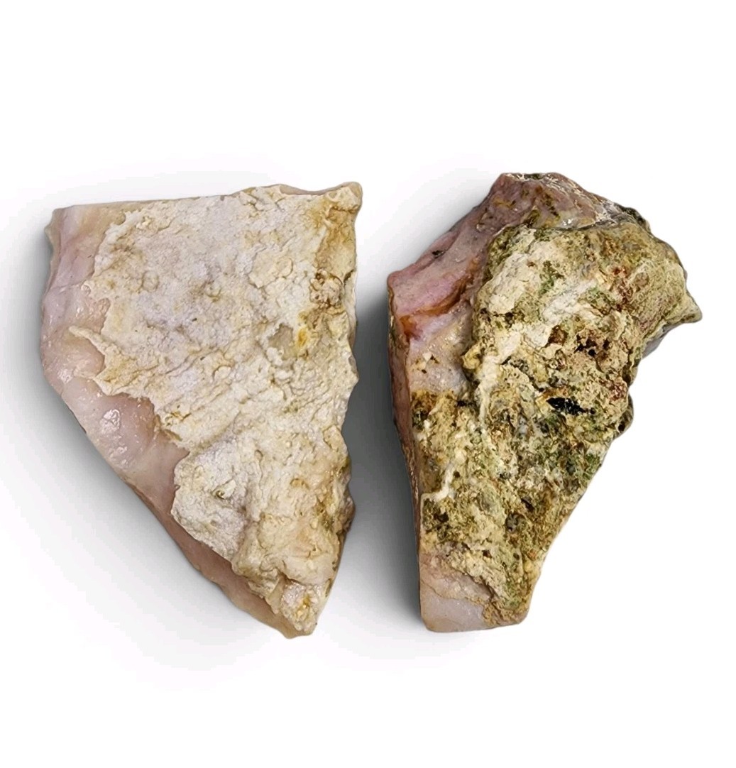 Pink Opal Rough Pieces from Peru 123.4 grams.