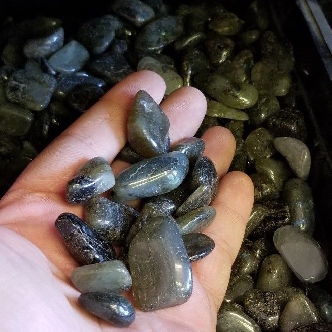 50g Tumbled Labradorite Gemstone Crystals 10-30 Stones Gem Rock Specimens