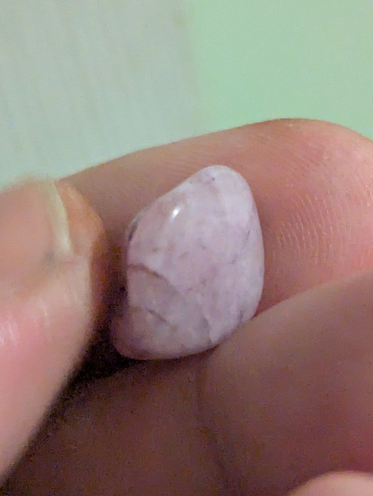 Small Light Purple/Lilac Tumbled Stone Likely From My 25-30 Year Old Collection