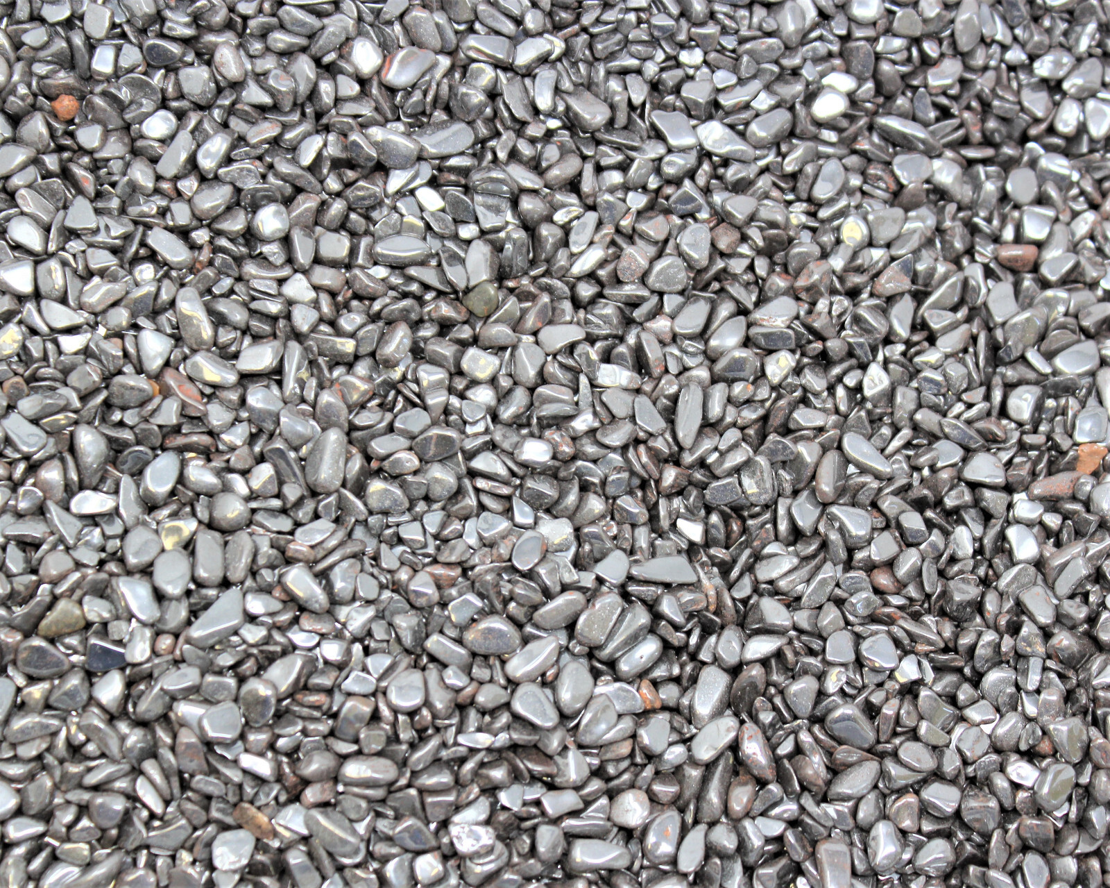 Hematite Semi Tumbled Gemstone Mini Chips 5-10 mm: Choose Oz or lb (‘A’ Grade)