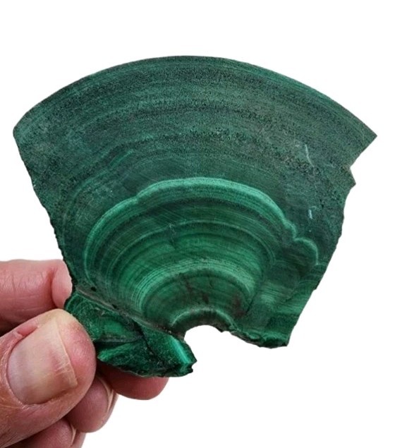 Malachite Slab from the Congo 68.3 grams
