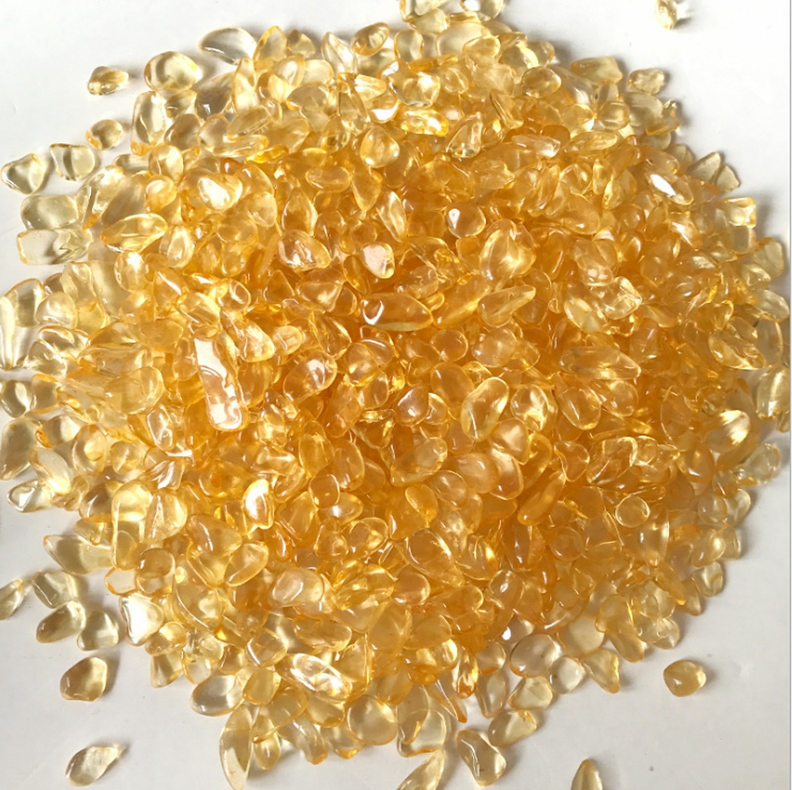 50/100g Natural Citrine Yellow Quartz Crystal Stone Rock Specimen Healing 7-9mm