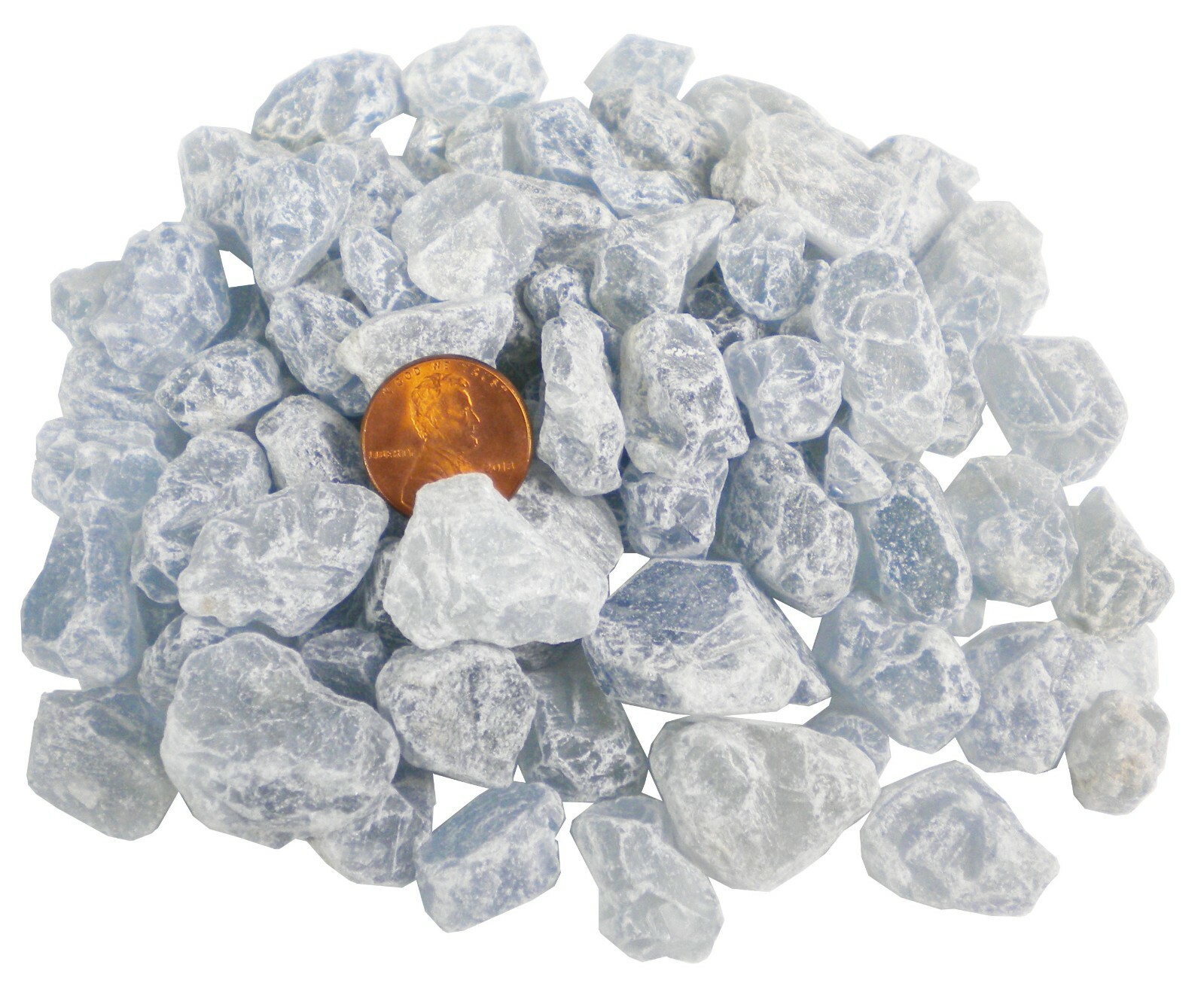 Celestite – Rough – 1 Pound – 1/4 to 1 inch pieces – 1lb Bulk Lot lb