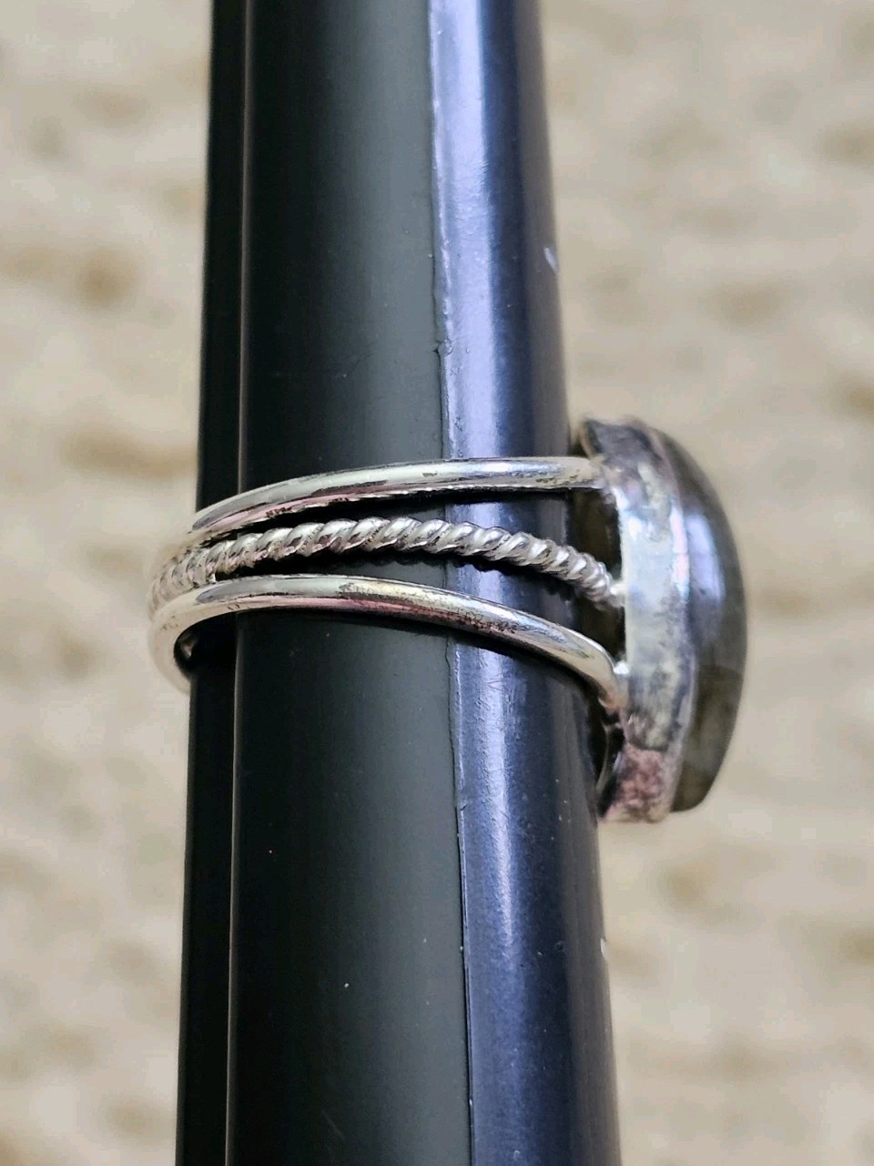 Sterling Silver Labradorite Ring, Size 7, Crystals & Stones, Mineral Specimen