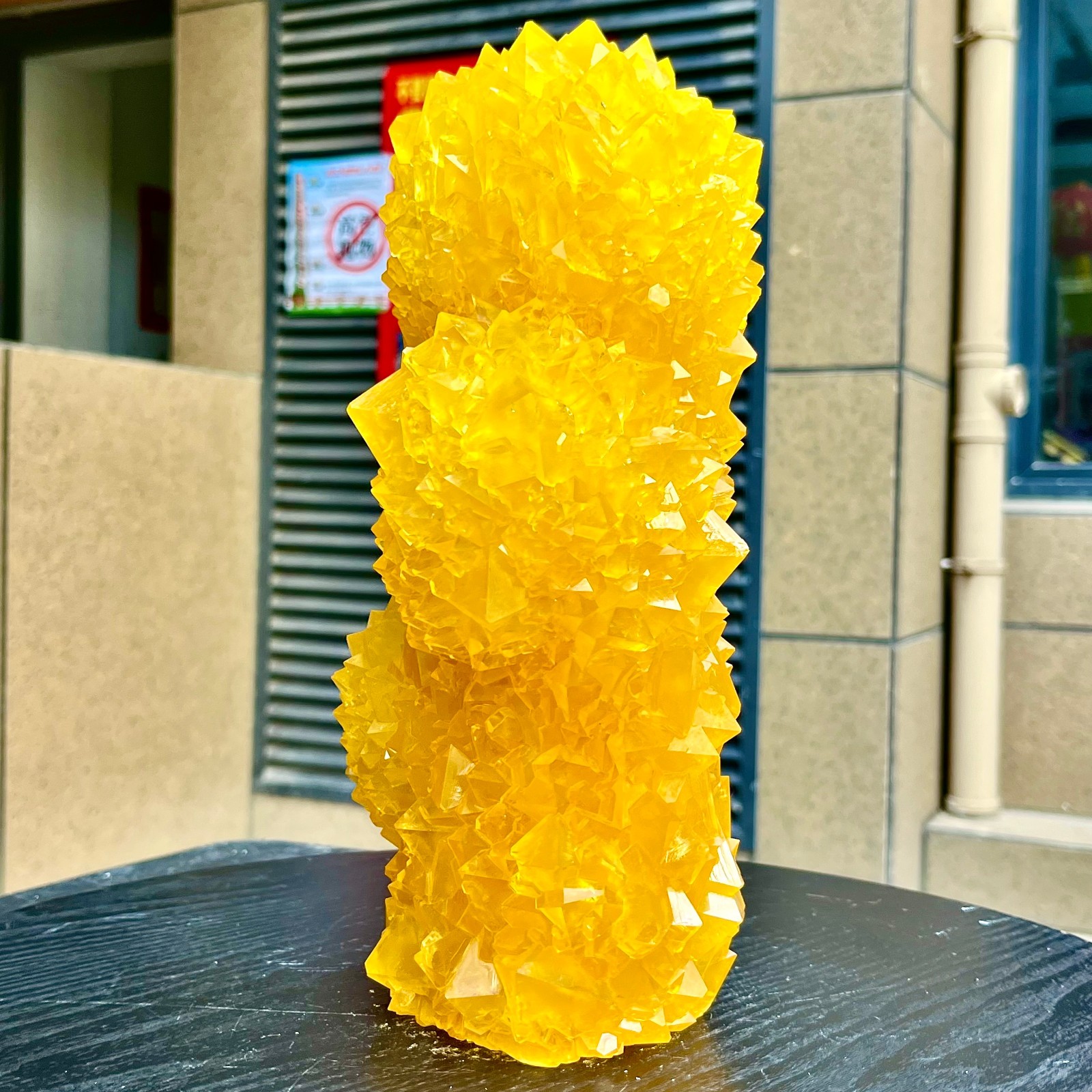 6.86LB Yellow Ghost Phantom Crystal Cluster Flower Raw Crystal Heal Quartz Decor