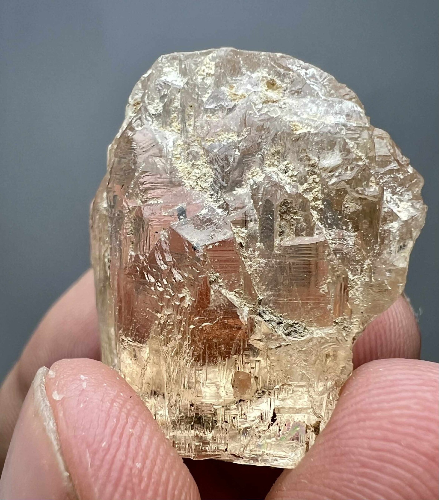 118 Carat Natural !!! Eye Clean Top Honey Color Topaz Huge Crystal @PAK