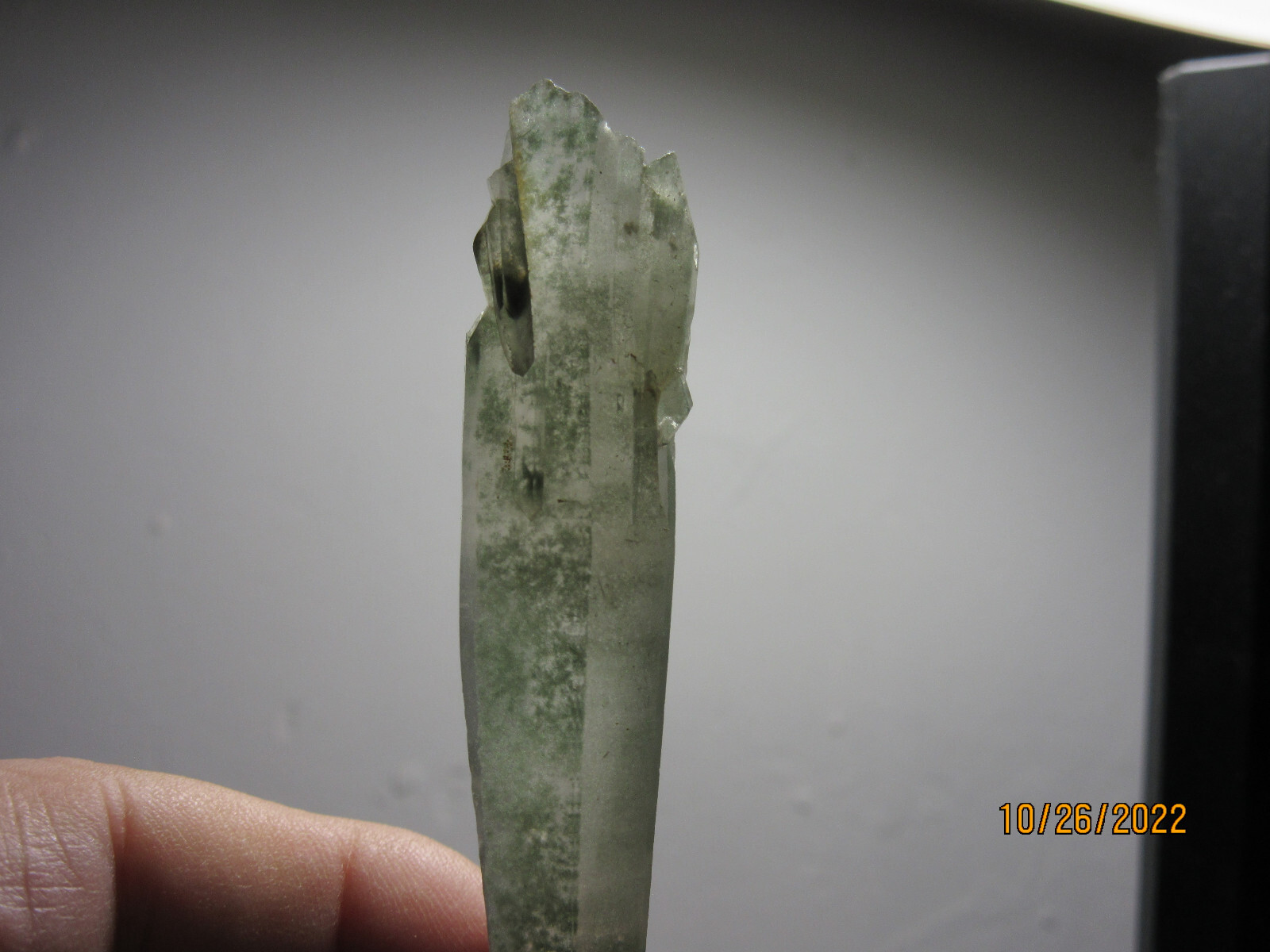 Chlorite Quartz Crystal Healer Piece 3 3/8 Inch Collectible Reiki CQP-1