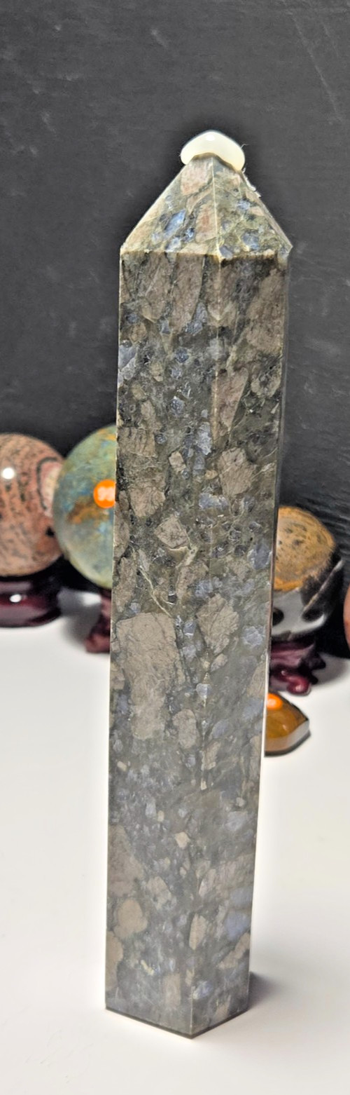 RARE HARD TO FIND XL Que Sera/Galaxy Rhyolite/ Llanite Tower ~9in tall!! O91