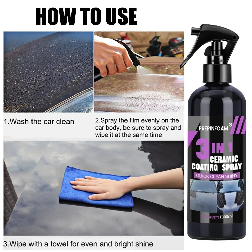 Car Ceramic Liquid Coating Spray Nano Crystal Hydrophobic Layer Polishing Agent