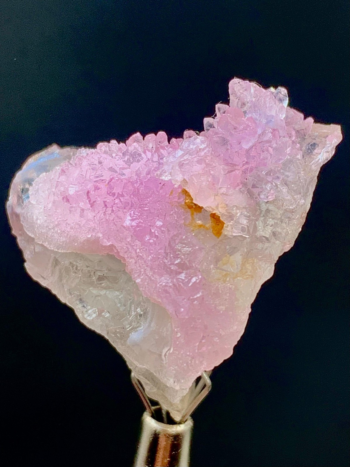 11.21.g pink quartz cluster bunch specimen damage free piece size 30x20mm