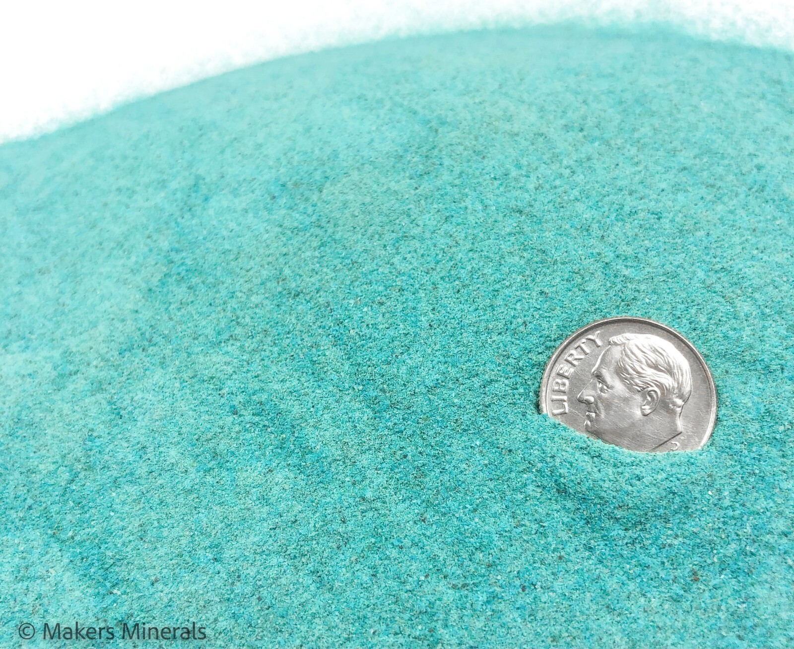 Crushed Dark Blue Chrysocolla Powder A+++ for Woodworking & Ring Inlay, Pigment