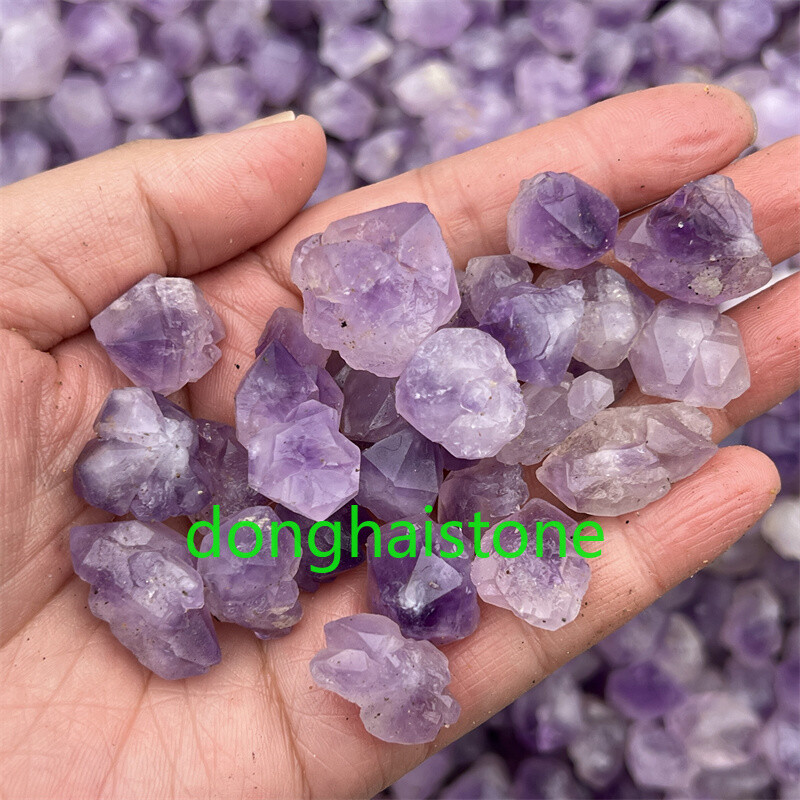 Natural Amethyst Rough Quartz Crystal Mineral Specimens Reiki Healing 8-12pcs