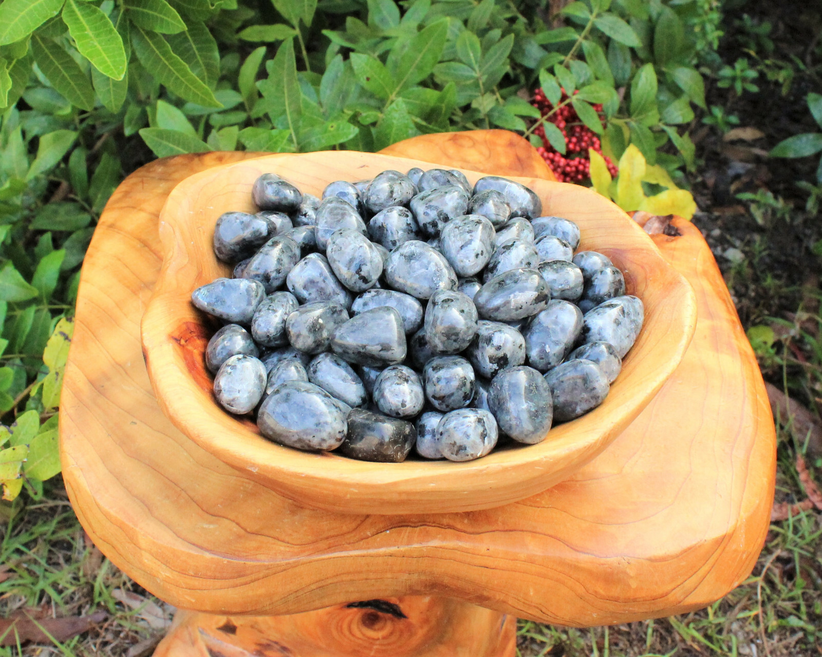 4 oz Larvikite Tumbled Stones: ‘A’ Grade Natural Polished Crystals 1/4 lb Bulk