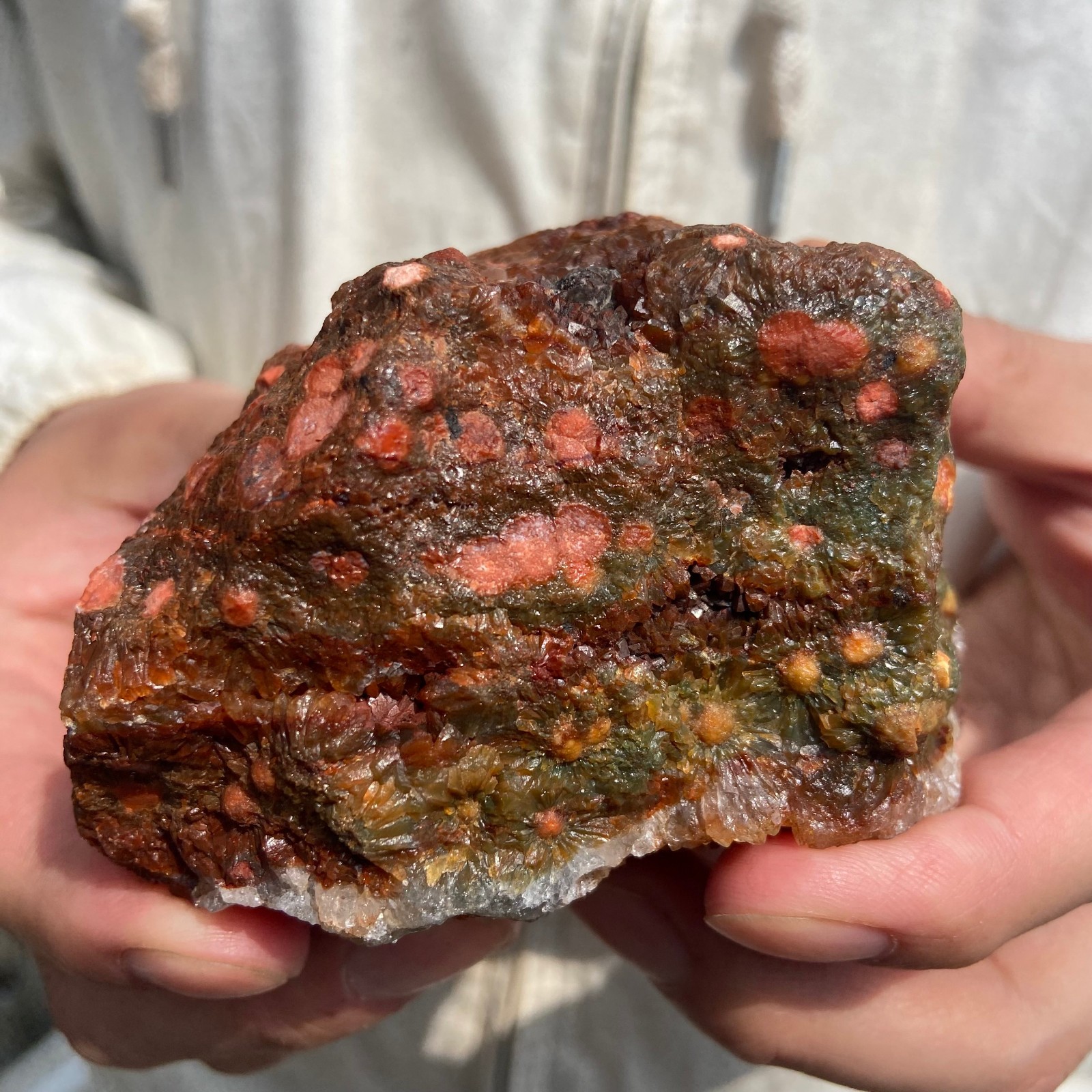 1.4lb Natural colourful ocean jasper raw stone crystal rough mineral specimen