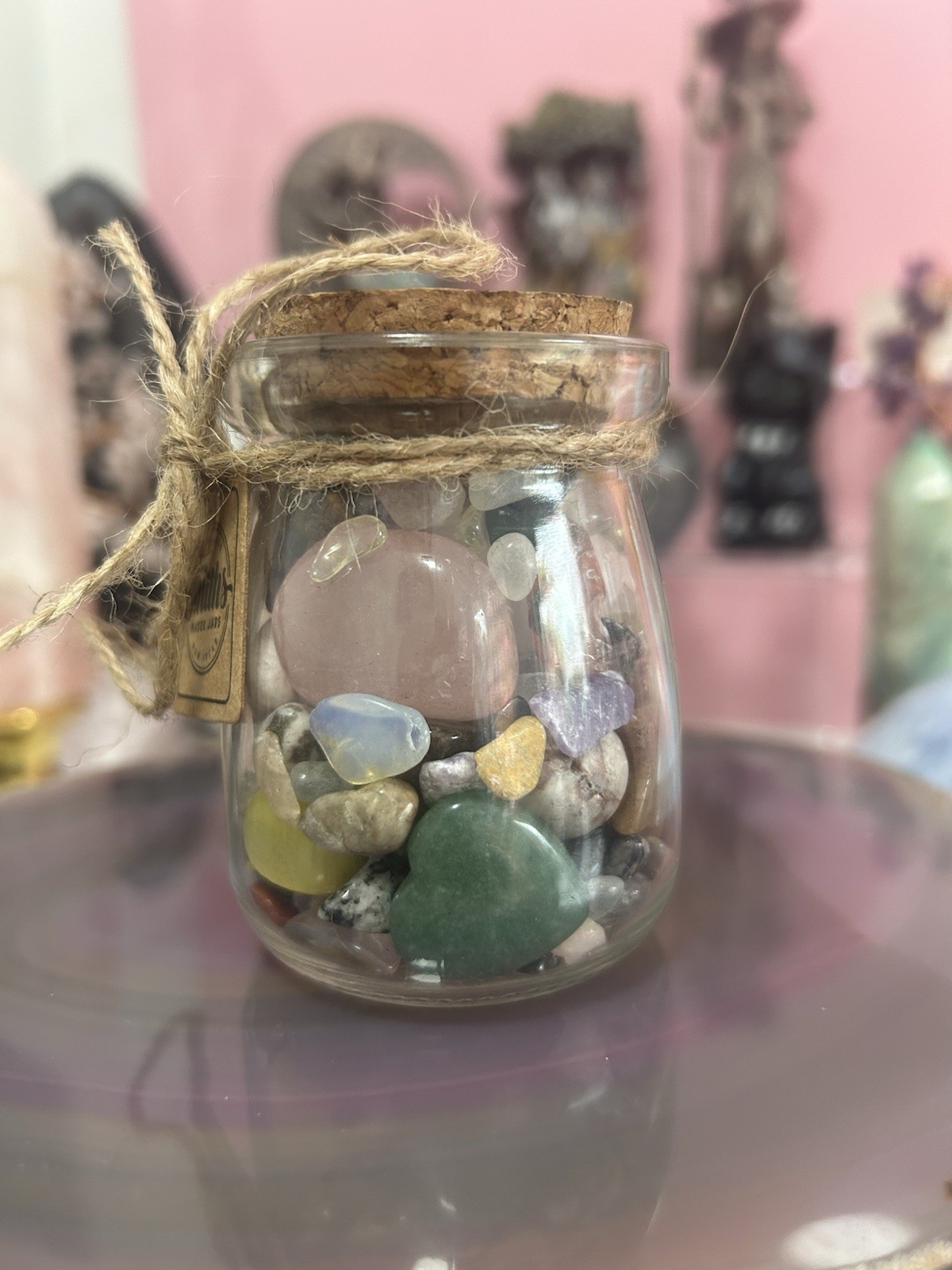 Glass Mason Jar Of Chips Tumbles Carvings